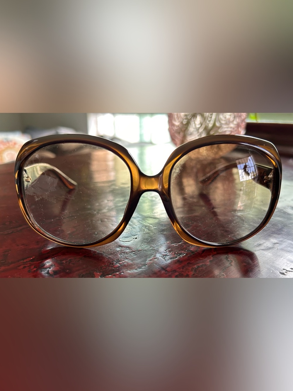 Vintage Christian Dior Oversized Women's Sunglasses in Tortoiseshell, Authentic - Picture 1 of 11